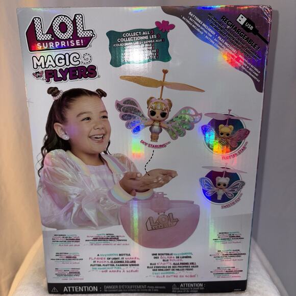 LOL Surprise Magic Flyers Sky Starling Hand Guided Flying Doll USB Rechargeable - Picture 5 of 6